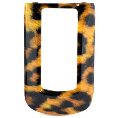 Motorola Compatible Design Snap-on Cover - Leopard Skin  FS-MOI412-DZ03