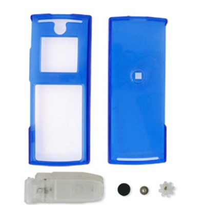 Motorola Compatible Snap-on Cover - Transparent Blue FS-MOI425-TBU