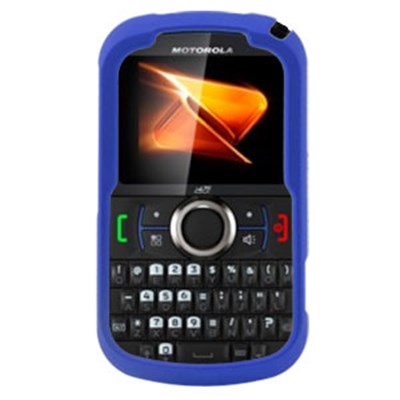 Motorola Compatible Rubberized Snap-on Cover - Blue FS-MOI475-RBU