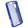 Motorola Compatible Rubberized Snap-on Cover - Blue FS-MOMB860-RBU Image 2