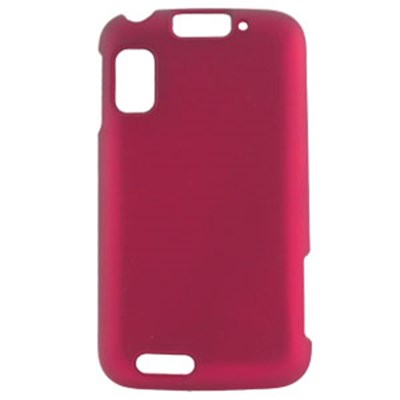 Motorola Compatible Rubberized Snap-on Cover - Pink FS-MOMB860-RPI