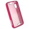 Motorola Compatible Rubberized Snap-on Cover - Pink FS-MOMB860-RPI Image 2