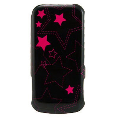 Nextel Compatible Design Snap-on Cover - Pink Tracing Star  FS-NEXI410-DY14