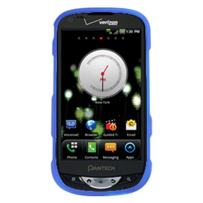Pantech Compatible Rubberized Snap-on Cover - Blue FS-PN8995-RBU