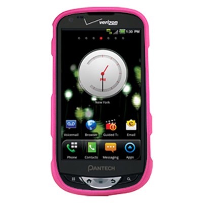 Pantech Compatible Rubberized Snap-on Cover - Pink FS-PN8995-RPI