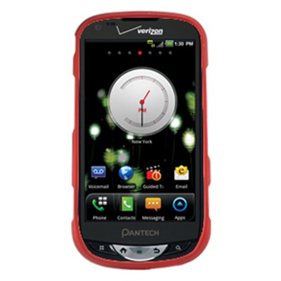 Pantech Compatible Rubberized Snap-on Cover - Red FS-PN8995-RRD