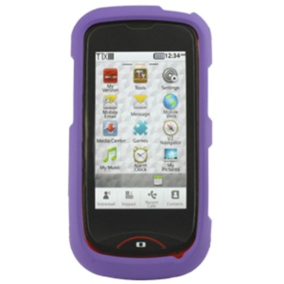 Pantech Compatible Rubberized Snap-on Cover - Purple FS-PNCDM8992-RPP