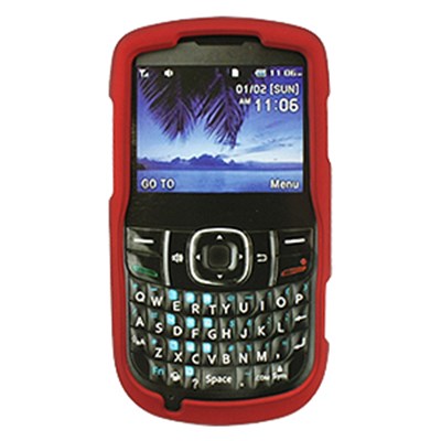 Pantech Compatible Rubberized Snap-on Cover - Red FS-PNP5000-RRD