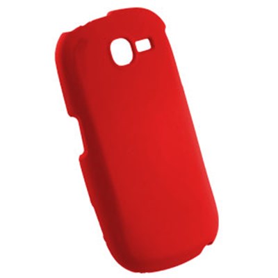 Samsung Compatible Rubberized Snap-on Cover - Red FS-SAA187-RRD