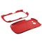 Samsung Compatible Rubberized Snap-on Cover - Red FS-SAA187-RRD Image 3