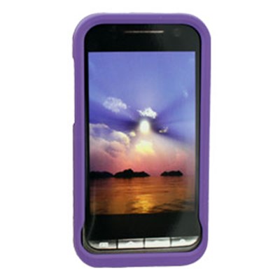 Samsung Compatible Rubberized Snap-on Cover - Purple FS-SAD600-RPP