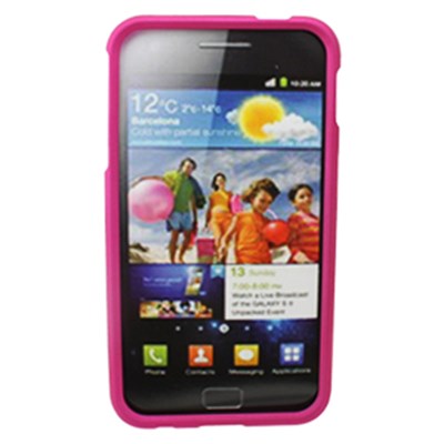 Samsung Compatible Rubberized Snap-on Cover - Pink FS-SAD710-RPI