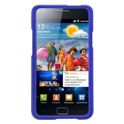 Samsung Compatible Rubberized Snap-on Cover - Blue FS-SAI777-RBU