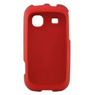 Samsung Compatible Rubberized Snap-on Cover - Red FS-SAM380-RRD