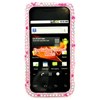 Samsung Compatible Jewel Snap-on Cover - Pink Plaid Jewel  FS-MOI475-JP01 Image 1