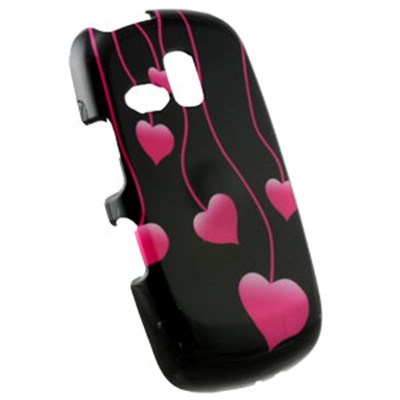 Samsung Compatible Design Snap-on Cover - Hanging Hearts  FS-SAR351-DH01