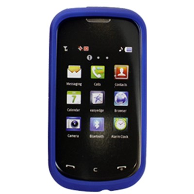 Samsung Compatible Rubberized Snap-on Cover - Blue FS-SAR640-RBU