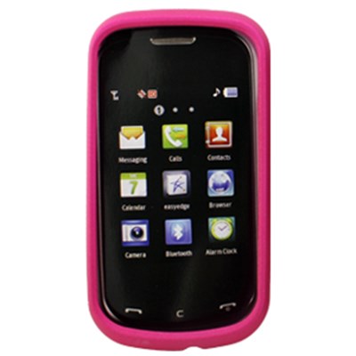 Samsung Compatible Rubberized Snap-on Cover - Pink FS-SAR640-RPI