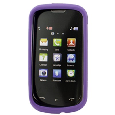 Samsung Compatible Rubberized Snap-on Cover - Purple FS-SAR640-RPP