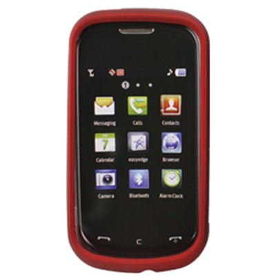Samsung Compatible Rubberized Snap-on Cover - Red FS-SAR640-RRD