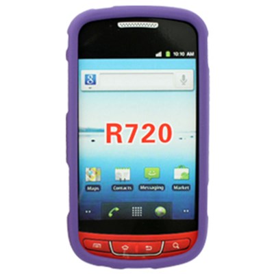 Samsung Compatible Rubberized Snap-on Cover - Purple FS-SAR720-RPP
