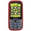 Samsung Compatible Rubberized Snap-on Cover - Red  FS-SAT379-RRD Image 1