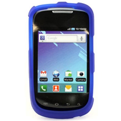 Samsung Compatible Rubberized Snap-on Cover - Blue  FS-SAT499-RBU