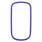 Samsung Compatible Rubberized Snap-on Cover - Blue  FS-SAT589-RBU Image 1