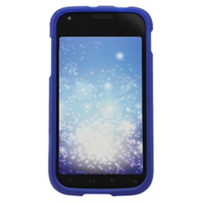 Samsung Compatible Rubberized Snap-on Cover - Blue  FS-SAT989-RBU