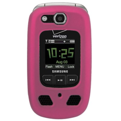 Samsung Compatible Rubberized Snap-on Cover - Pink FS-SAU660-RPI