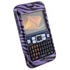 Sanyo Compatible Design Snap-on Cover - Purple and Black Zebra  FS-SY2700-DZ01 Image 2