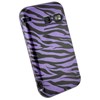 Sanyo Compatible Design Snap-on Cover - Purple and Black Zebra  FS-SY2700-DZ01 Image 3