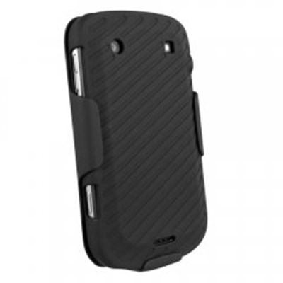 Blackberry Compatible Holster and Protective Cover Combo - Black FXCOVBB9900X