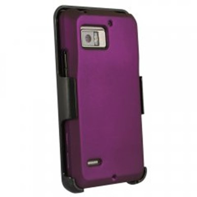 Motorola Compatible Holster and Rubberized Shell Combo - Purple FXRUBTARGAPU