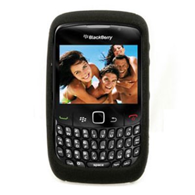 Blackberry Compatible Silicone Skin Cover - Black  ILS-BB8520-BK