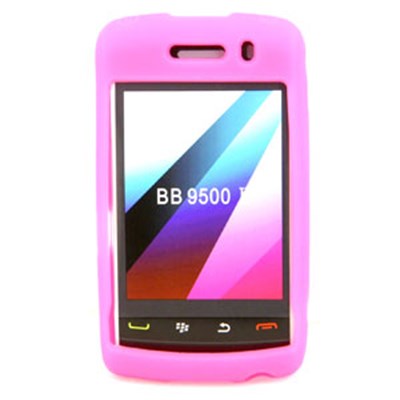 Blackberry Compatible Silicone Skin Cover - Pink  ILS-BB9550-PI