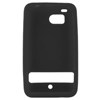 HTC Compatible Silicone Skin Cover - Black  ILS-HT6400-BK Image 1