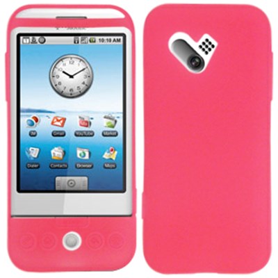 HTC Compatible Silicone Skin Cover - Soft Pink ILS-HTG1-TPI