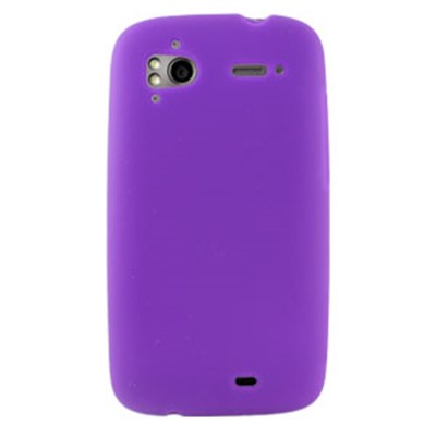 HTC Compatible Silicone Skin Cover - Purple ILS-HTSENS4G-PP
