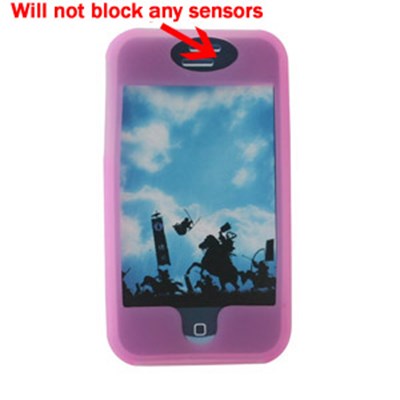 Apple Compatible Silicone Skin Cover - Soft Pink ILS-IPHONE-TPI