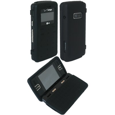 LG Compatible Silicone Skin Cover - Black ILS-LG9100-BK