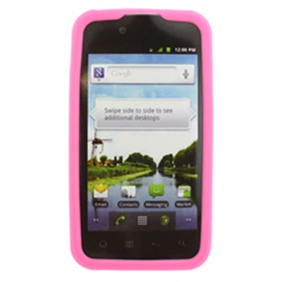 LG Compatible Silicone Skin Cover - Pink ILS-LGLS855-PI