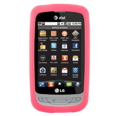 LG Compatible Silicone Skin Cover - Pink ILS-LGP506-PI