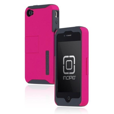 Apple Compatible Incipio SILICRYLIC Kickstand - Grey and Magenta  IPH-630