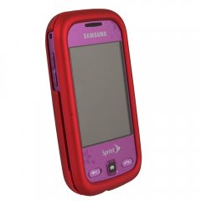 Samsung Compatible Rubberized Protective Cover - Red  M380RUBRD