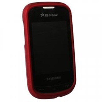 Samsung Compatible Rubberized Protective Cover - Red R640RUBRD