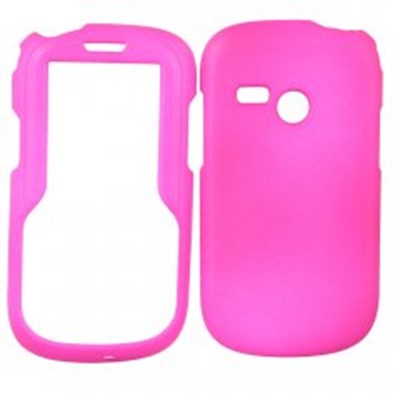 LG Compatible Rubberized Snap On Cover Case - Dark Pink SABERRUBDKPK