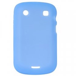 Blackberry Compatible Silicone Sleeve Cover - Blue  SILBB9900DKBL