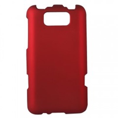 HTC Compatible Rubberized Protective Cover - Red TITANRUBRD