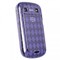 Blackberry Compatible Checkered Pattern TPU Cover - Purple TPUBB9900PUCK Image 2